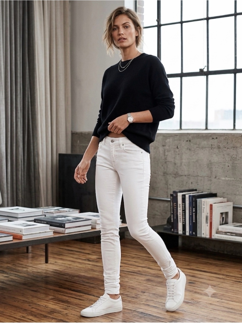 Rag & Bone Cate Mid Rise Skinny Costal White Jeans 26